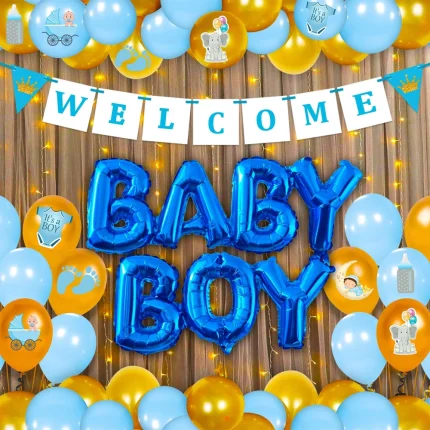 Welcome Baby Boy Decoration